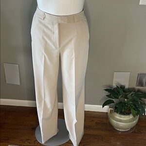 White House Black Market Cream Trousers